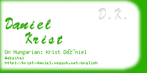 daniel krist business card